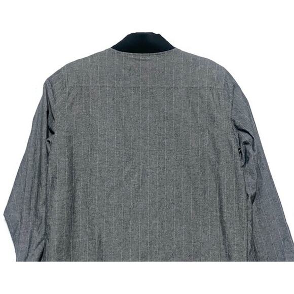 Ezekiel Lightweight Zip Up Jacket Women's Size Large Black Stripes Lined - Picture 5 of 7